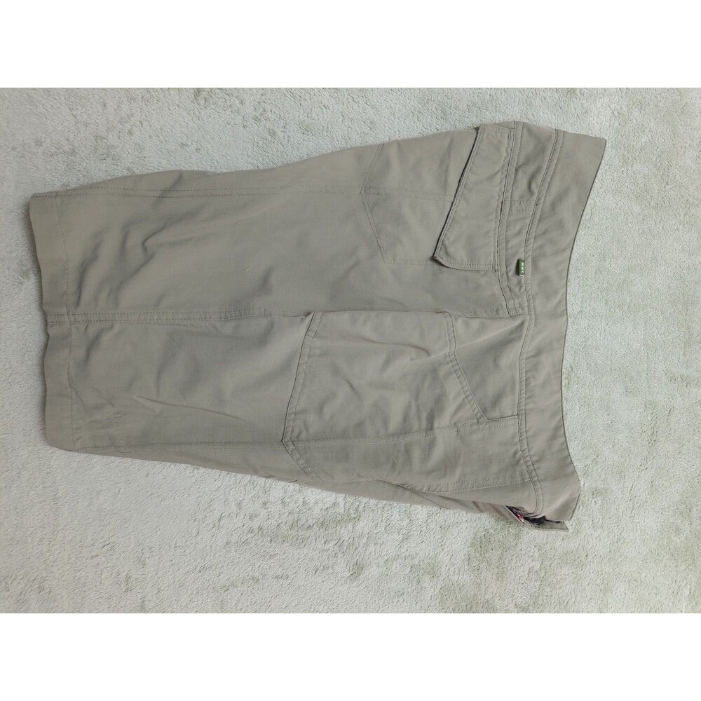 REI Womens Green Nylon Hiking Casual Beach Active Bermuda Shorts UPF 50 sz 4 - Picture 12 of 13